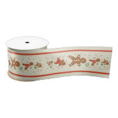 Vickie’s Gingerbread Parade-Cream Satijnen Lint (Spoel)