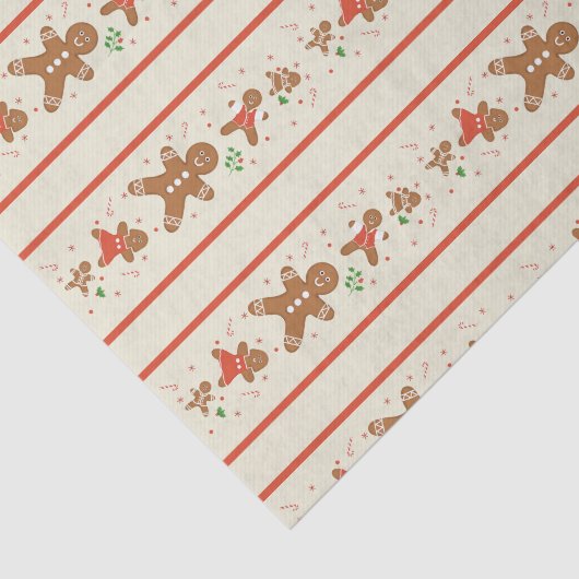 Vickie’s Gingerbread Parade-Cream Tissue Paper Tissuepapier (Detail)