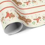 Vickie's Gemberbrood Parade-Cream Cadeaupapier (Rol Hoek)