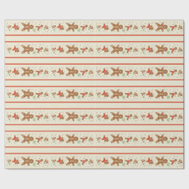 Vickie's Gemberbrood Parade-Cream Cadeaupapier