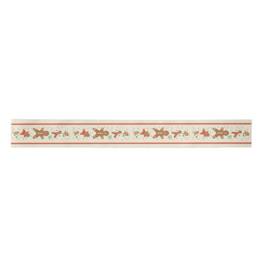 Vickie's Gemberbrood Parade-Cream Satijnen Lint (Voorkant)