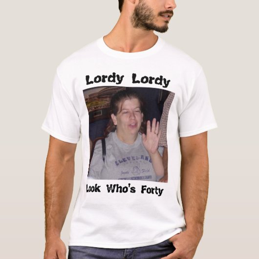 Vicki's 40ste t-shirt (Voorkant)