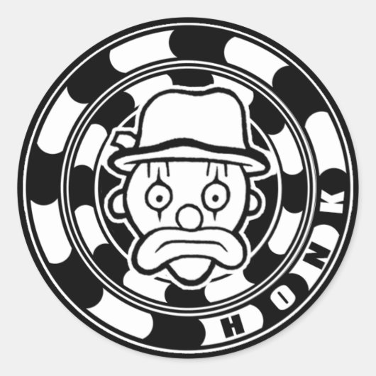 Vickles de Hobo Honk Ronde Sticker (Voorkant)