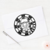 Vickles de Hobo Honk Ronde Sticker (Envelop)