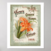 Vick's Garden & Flower 1898 Poster (Voorkant)