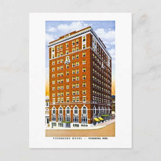 Vicksburg Hotel, Vicksburg, Mississippi Briefkaart (Voorkant)