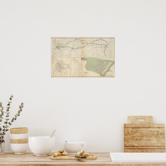 Vicksburg Meridian, Miss Poster (Keuken)