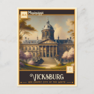 Vicksburg, Mississippi    Antiek Briefkaart