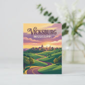 Vicksburg Mississippi Briefkaart (Staand voorkant)