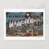Vicksburg, Mississippi - Grote letterscènes Briefkaart (Voorkant)