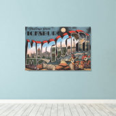 Vicksburg, Mississippi - Grote letterscènes Canvas Afdruk (Insitu (Houten vloer))