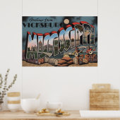 Vicksburg, Mississippi - Grote letterscènes Poster (Keuken)