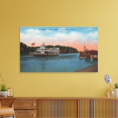 Vicksburg, MS - Uitzicht van Mississippi River Fer Canvas Afdruk (Insitu (Woonkamer))