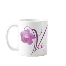  Vicky naam  roze roos bloemen