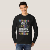 VICKY Personalized Name Funny Cute Custom VICKY Na T-shirt (Voorkant volledig)