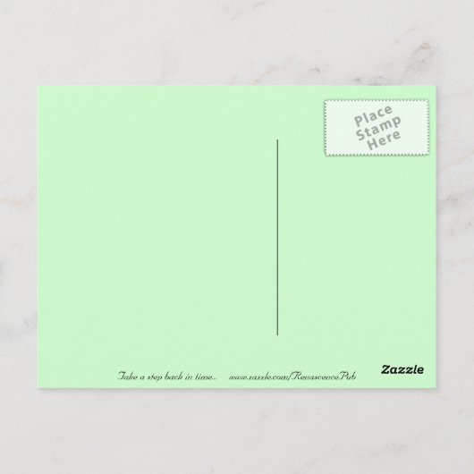 Vico, de baai van Napels Waterverf schilderend Bri Briefkaart (Achterkant)