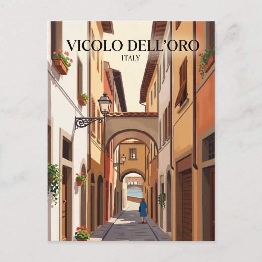 Vicolo dell'Oro Italië Briefkaart (Voorkant)