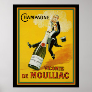 Vicomte de Moulliac Champagne 16 x 20 Poster