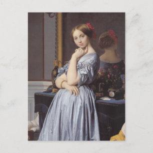 Vicomtess othenin Dhaussonville fijn kunstportret Briefkaart