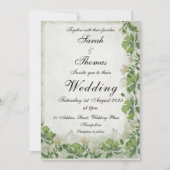 Vicorian Meadow Huwelijksuitnodiging Kaart (Voorkant)