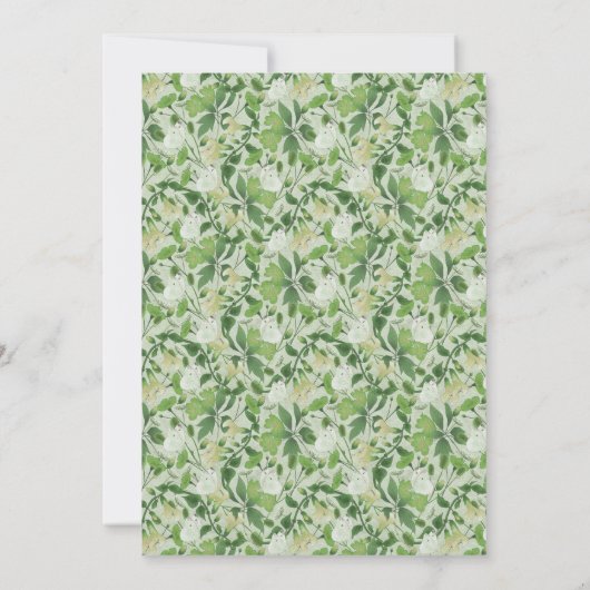 Vicorian Meadow Huwelijksuitnodiging Kaart (Achterkant)