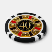 Vic's 40e dag pokerchips (Enkel)