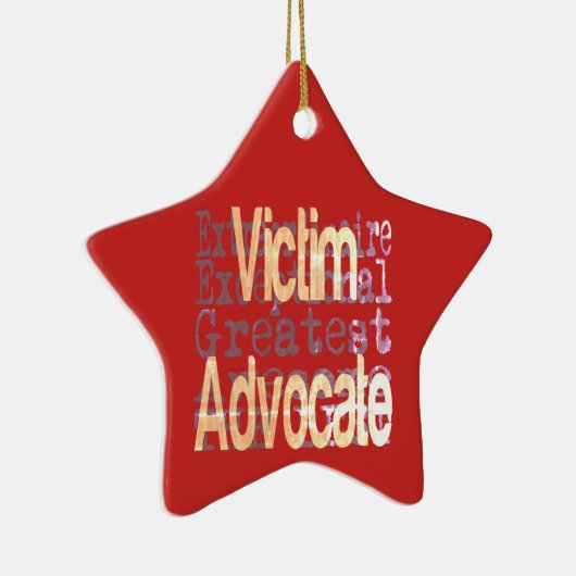 Victim Advocate Keramisch Ornament (Rechts)