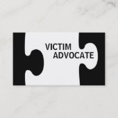 Victim Advocate Puzzle Piece Visitekaartje (Voorkant)