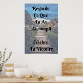 "Victoire" Affiche Citation positief-Poster Poster (Keuken)