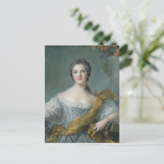 Victoire de France te Fontevrault, 1748 Briefkaart (Staand voorkant)