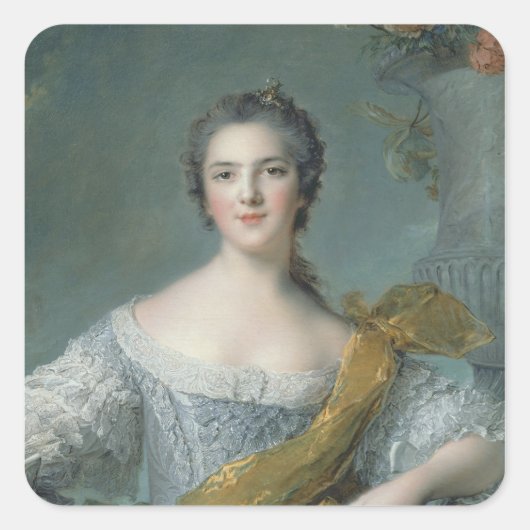 Victoire de France te Fontevrault, 1748 Vierkante Sticker (Voorkant)