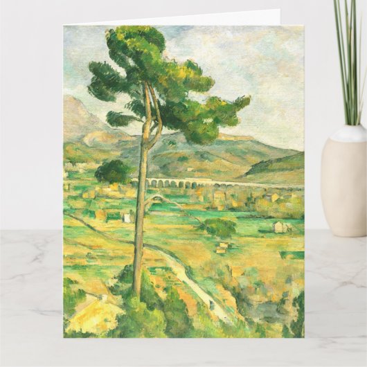 Victoire en het Viaduct Paul Cezanne Kaart (Voorkant)