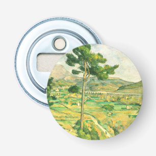 Victoire en Viaduct Paul Cezanne Button Flesopener