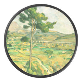 Victoire en Viaduct Paul Cezanne Hockey Puck