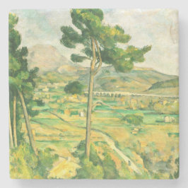 Victoire en Viaduct Paul Cezanne Stenen Onderzetter