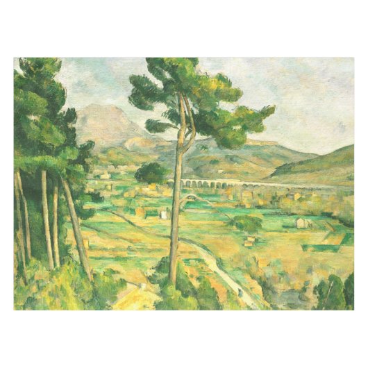 Victoire en Viaduct Paul Cezanne Tafelkleed (Voorkant (Horizontaal))