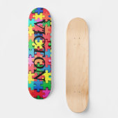 Victon Victory Autisme Bewustzijn Skateboard  (Voorkant)