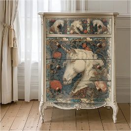 Victooriale botanische William Morris-stijl eenhoo Tissuepapier