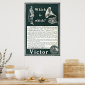  Victor AD vanaf 1908 Poster (Keuken)