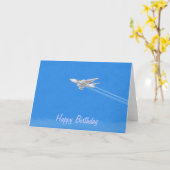 Victor B1 Bomber Blank Verjaardag Kaart (Gele Bloem)