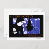 Victor Bicycles Overman Wheel Promo Poster Briefkaart (Voorkant / Achterkant)