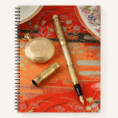 Victor Collapsable Hand gegraveerde pen Notitieboek (Voorkant)