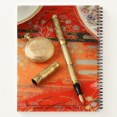 Victor Collapsable Hand gegraveerde pen Notitieboek (Achterkant)