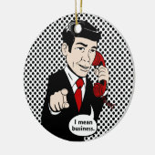 Victor Crushmore betekent zaken Keramisch Ornament (Links)