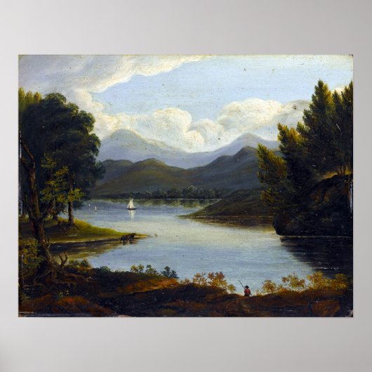 Victor de Grailly Hudson River Scene Poster (Voorkant)