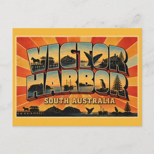 Victor Harbor Zuid-Australië Kustontsnapping Briefkaart (Voorkant)