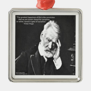 Victor Hugo & Geluksquote Cadeaus T-shirts Enz. Metalen Ornament