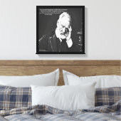Victor Hugo & Happiness Quote Canvas Print (Insitu (Slaapkamer))