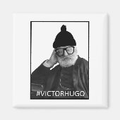 Victor Hugo Hipster Magnet (Voorkant)