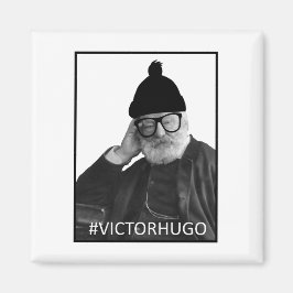 Victor Hugo Hipster Magnet